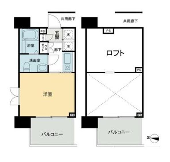 スタジオスクエア住吉  間取り図