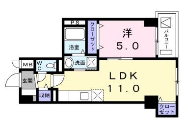 シーザスパレス錦糸町  間取り図