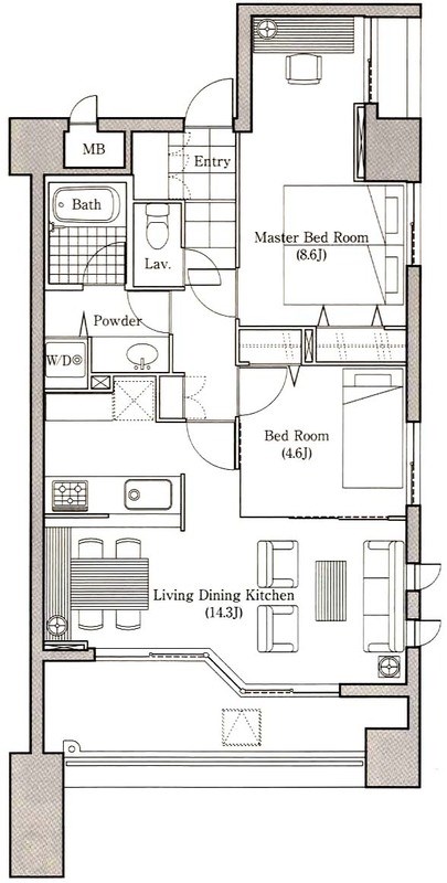 LANAI TOWN RENAISSANCE GRAND HIGHRISE 間取り図