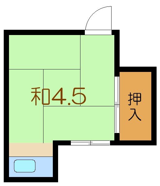 第1日東荘 10号室 間取り