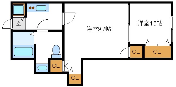 ウラノス小松川 間取り図