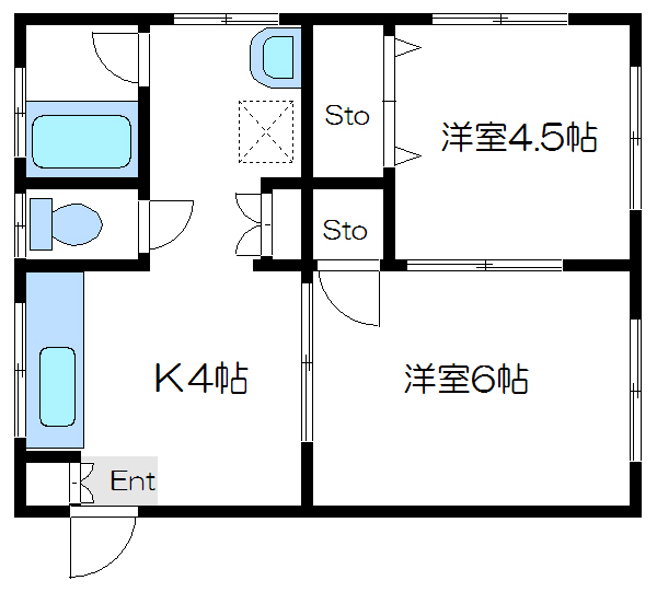 池田コーポ  間取り図
