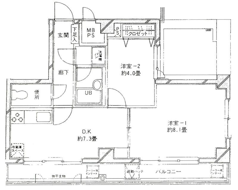 パペーテ千住新橋 間取り図