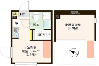 クレール瑞江 間取り図