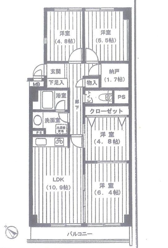ファミール浜園 間取り図