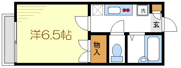 シャンブル一之江Ⅹ 間取り図