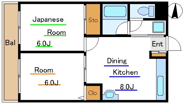 エステート奥戸 間取り図