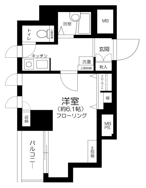 メインステージ日本橋箱崎Ⅱ 間取り