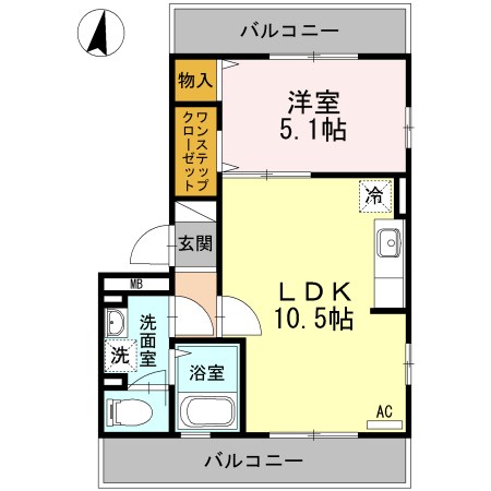 パーチェメゾン明日香 間取り図