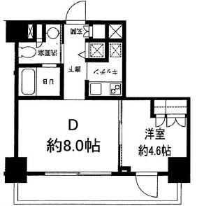 カスタリア門前仲町Ⅱ 間取り図