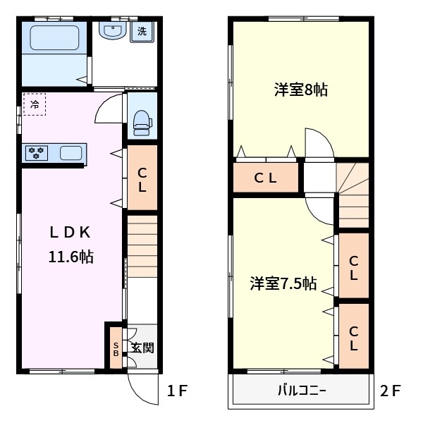 フラット北小岩 間取り