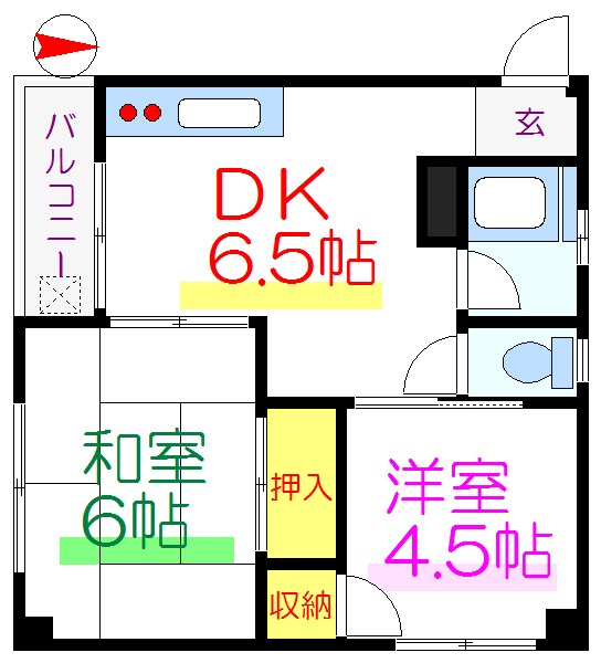 コーポマルナカ 間取り