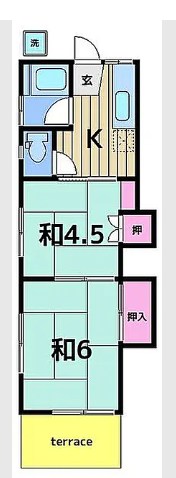 コーポ第二双葉 間取り