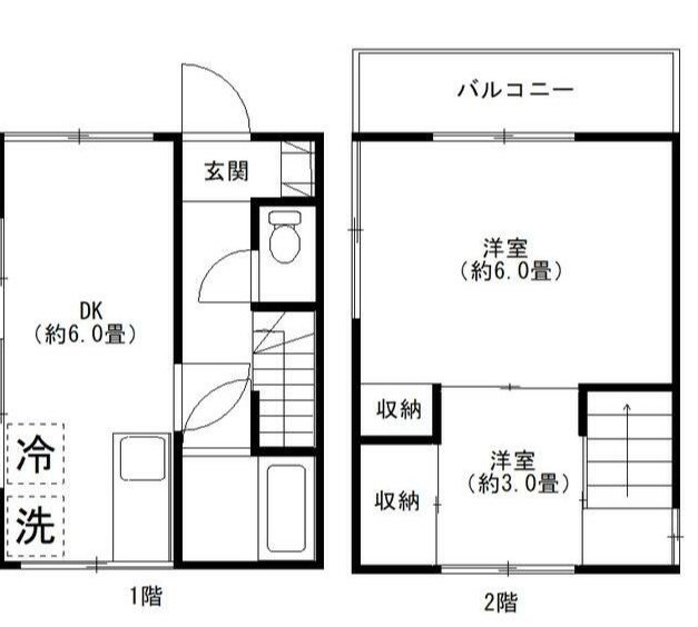 東大島戸建 間取り図
