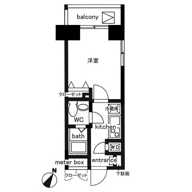 レジディア日本橋人形町Ⅱ  間取り