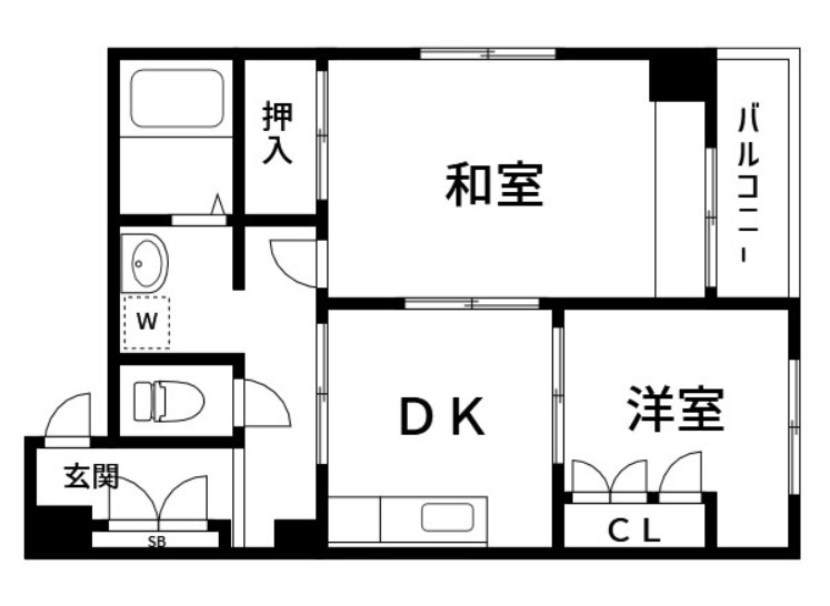 鹿骨センターハイツ 間取り