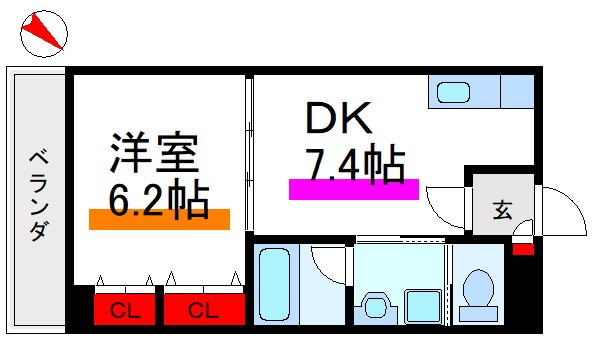 サンライズ田端Ⅱ  間取り