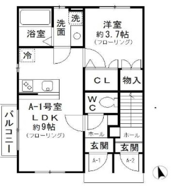 ベルフラワー 間取り図