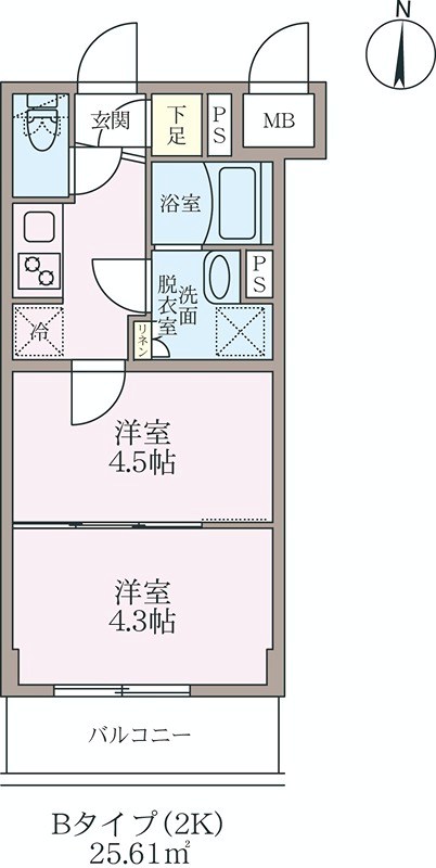 ラヴィエ―ル住吉駅前 間取り図