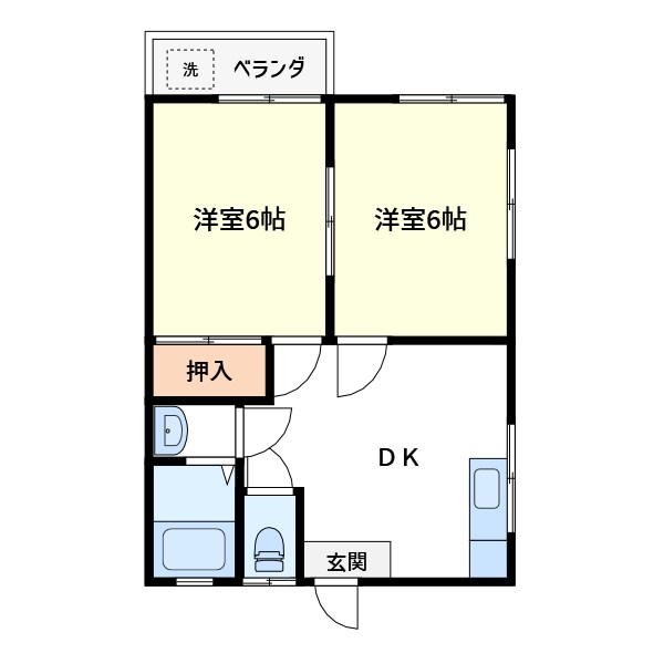 コーポ宇田川 間取り