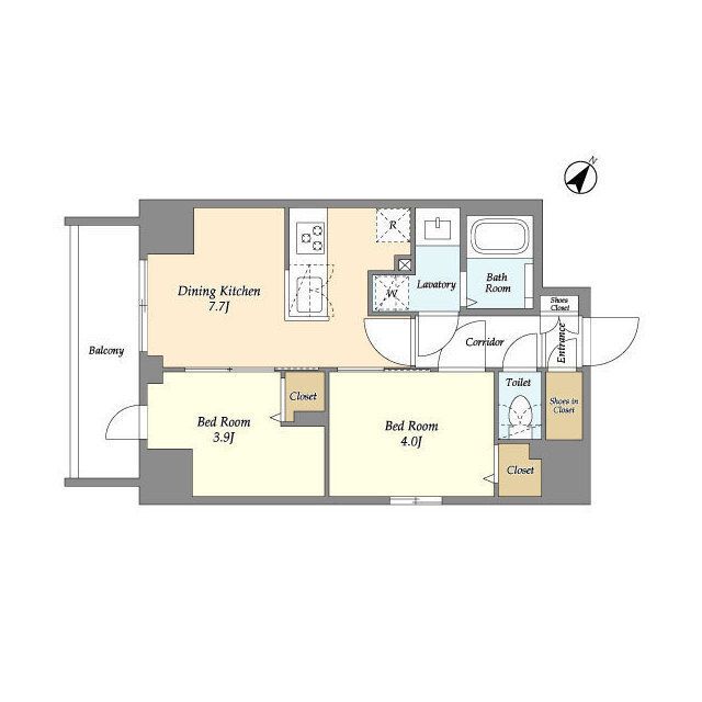 Ａｕｇｕｓｔａ　Ｒｅｓｉｄｅｎｃｅ　新小岩 間取り