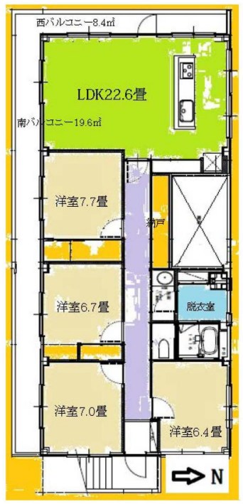 エレガンスビル 間取り図