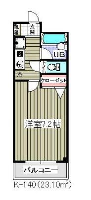 ローズガーデンカスタリア 201号室 間取り