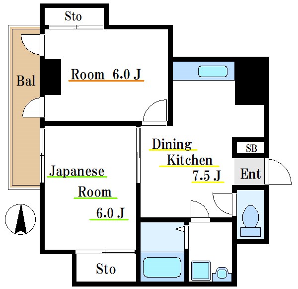 グランコートオガワ 間取り
