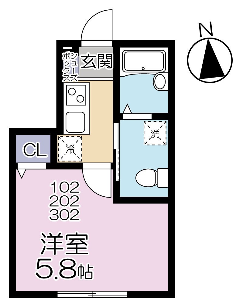 グランシャレー千住旭町 間取り