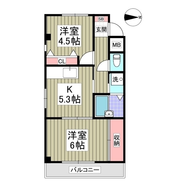 サンライズ中川 間取り