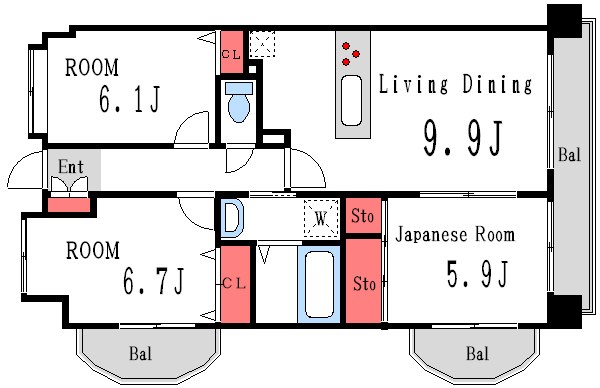 モア・ノーブル 間取り