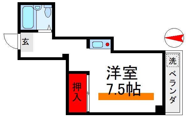 メゾンドマキシム 401号室 間取り