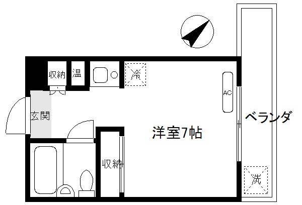コスモフラッツ  間取り