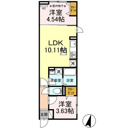 ルリアン綾瀬Ⅱ 間取り