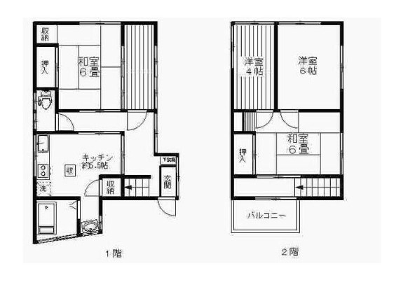 鈴木貸家A 間取り
