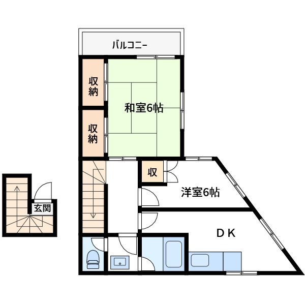 パラダイム堀之内    間取り