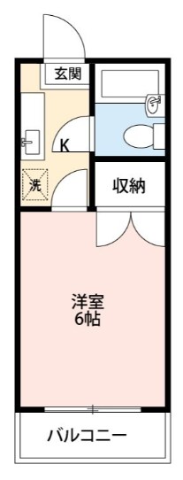 パームハイツ 207号室 間取り