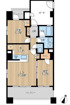 リーフコンフォート新小岩 間取り