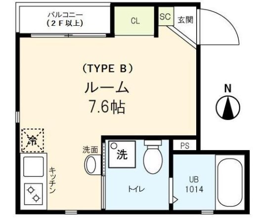 エスト清澄白河  間取り図