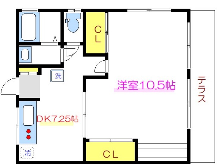 コーポながい 間取り