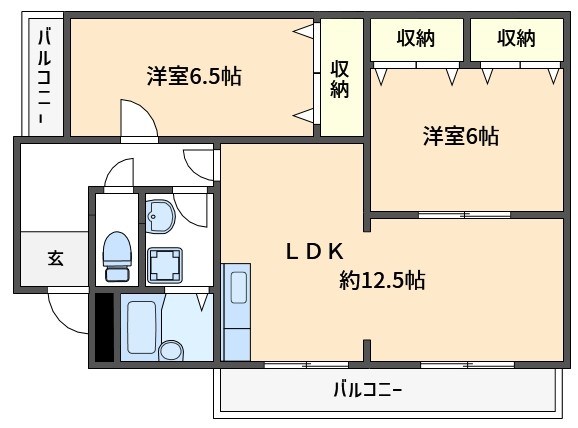 Ｊヒルズ 502号室 間取り