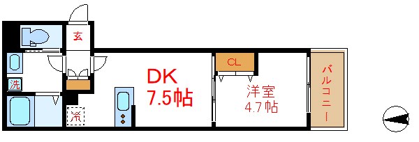 宮内サンハイツ竹ノ塚D  間取り
