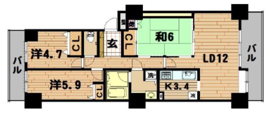 グレイスコート竹ノ塚 間取り