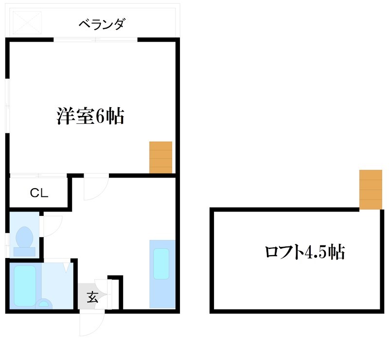 カーサフェリーズB棟  間取り