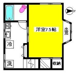 メルヴェール 201号室 間取り
