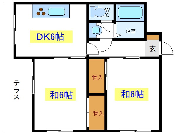 川村第二コーポ 間取り