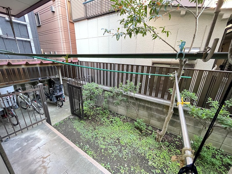 川村第二コーポ ベランダ