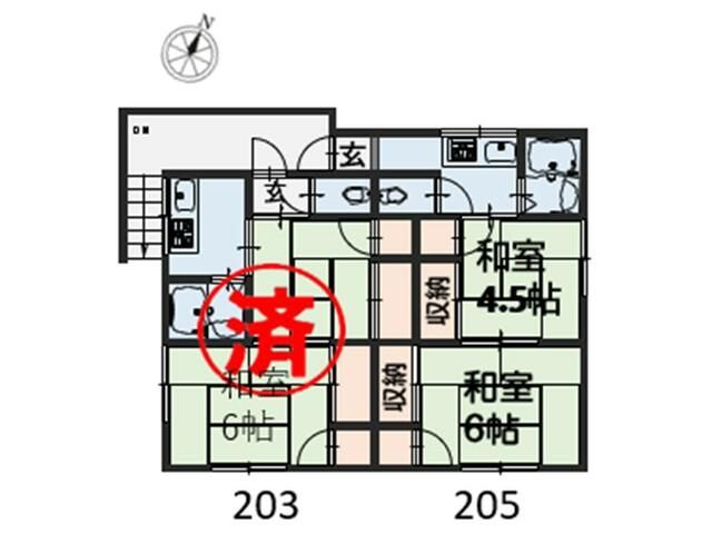 松島荘 間取り