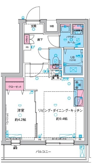 ジェノヴィア妙典 406号室 間取り