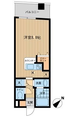 Ｍｉｓｕｚ Ｃｏｕｒｔ門前仲町  間取り図